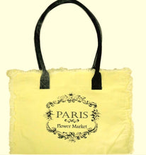 Load image into Gallery viewer, Canvas Market Tote "Paris Flower Market"