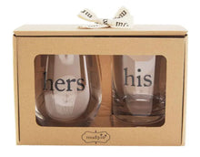 Load image into Gallery viewer, His &amp; Hers Drinking Glass Set