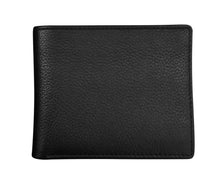 Load image into Gallery viewer, Men&#39;s Wallet Pebble Grain Leather Bifold (Black)