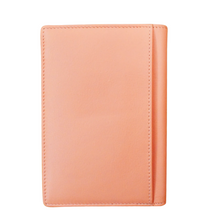 Load image into Gallery viewer, Leather Passport Wallet (peach)