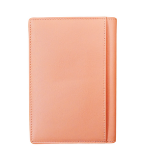 Leather Passport Wallet (peach)