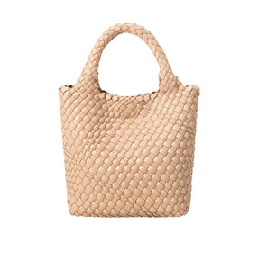 "Eloise" Woven Tote (Nude)