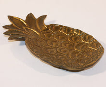 Load image into Gallery viewer, Antique Brass Pineapple Trinket Tray