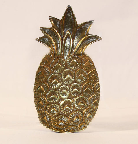 Antique Brass Pineapple Trinket Tray