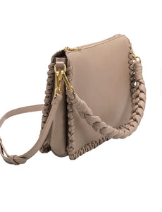 "Olivia" Shoulder Bag from Melie Bianco (Black or Mushroom)