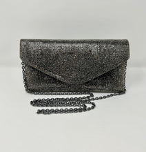 Load image into Gallery viewer, Fine Rhinestone Beaded Evening Bag (smoky silver tone)