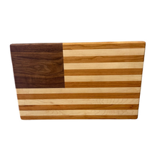 Load image into Gallery viewer, American Flag Wood Cutting Board