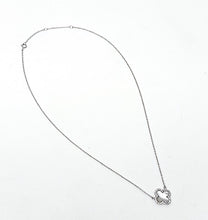 Load image into Gallery viewer, Mother of Pearl Quatrefoil Clover Necklace in White Gold Finish