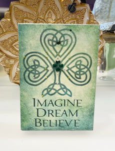 "Imagine, Dream, Believe" Canvas Box Sign