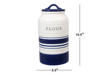 Load image into Gallery viewer, Ceramic Canister Set of 4 in Blue and White