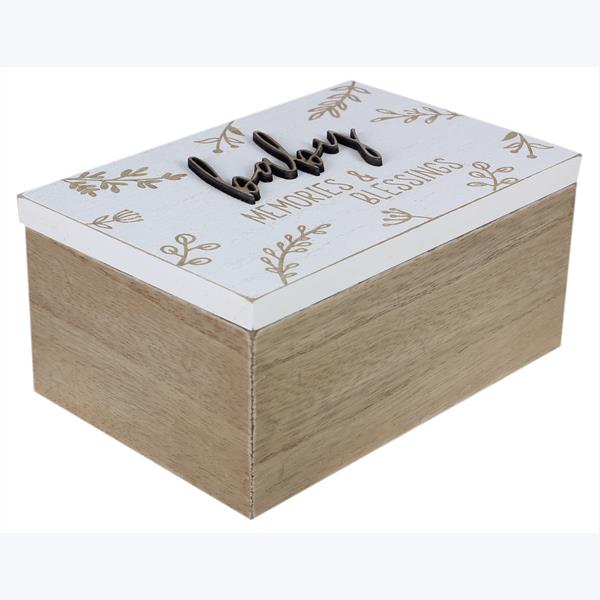 Wooden Baby Keepsake Box