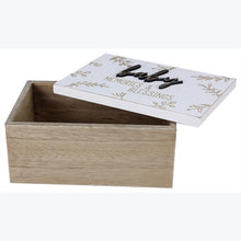 Load image into Gallery viewer, Wooden Baby Keepsake Box