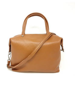 German Fuentes Leather Crossbody (Camel)