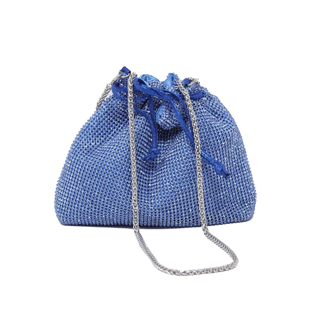 German Fuentes Rhinestone Evening Bag Pouch (blue)