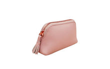 Load image into Gallery viewer, Small Leather Cosmetic/Accessories Pouch (blush pink)