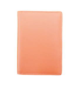 Leather Passport Wallet (peach)