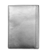 Load image into Gallery viewer, Leather Passport Wallet (silver)