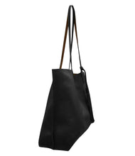Load image into Gallery viewer, ILI New York Large Leather/Suede Reversible Tote w/RFID Blocking