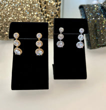 Load image into Gallery viewer, Triple Drop Crystal Earrings