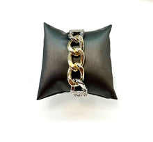 Load image into Gallery viewer, Large Chain/Herringbone Link Bracelet (magnetic clasp)