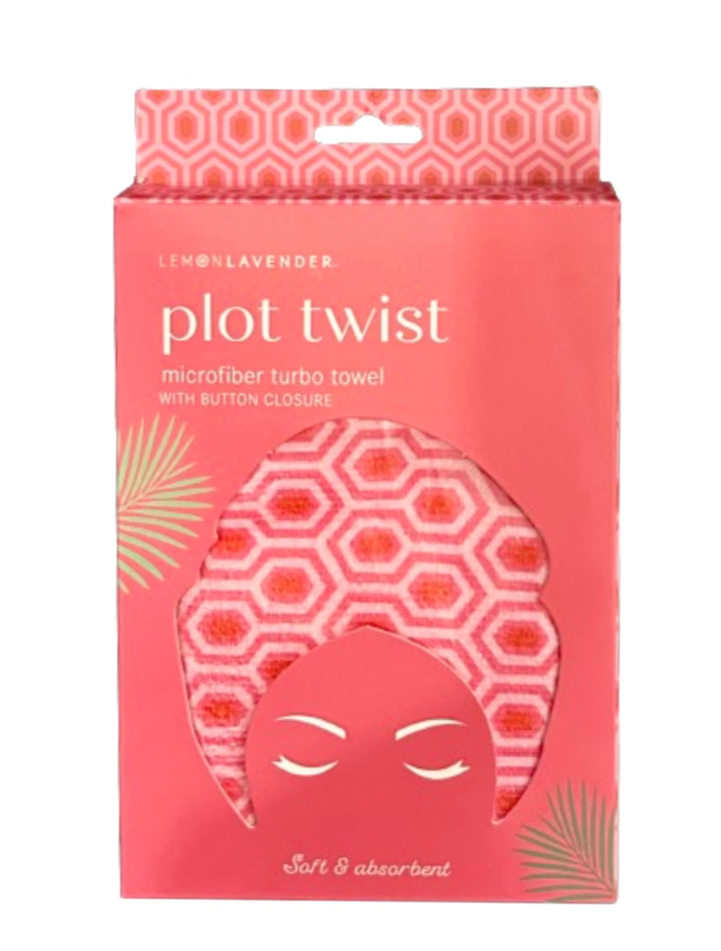 Lemon Lavender® Plot Twist Microfiber Turbo Towel (pink mod)