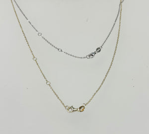 Paper Clip Pendant Necklace (gold or silver finish)