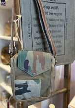 Load image into Gallery viewer, Recycled Military Tent Camoflauge Crossbody