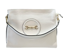 Load image into Gallery viewer, German Fuentes Leather Shoulder Bag (white)