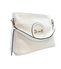 Load image into Gallery viewer, German Fuentes Leather Shoulder Bag (white)