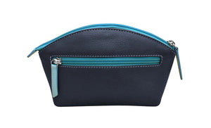 Double Heart Cosmetic Case (Classic Navy)