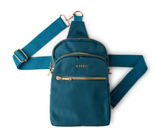 Load image into Gallery viewer, Kedzie Roundtrip Sling Bag (teal)