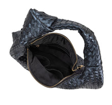 Load image into Gallery viewer, Melie Bianco Brigitte Woven Bag (midnight)