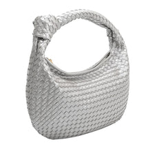 Load image into Gallery viewer, Copy of Melie Bianco Brigitte Woven Bag (silver)