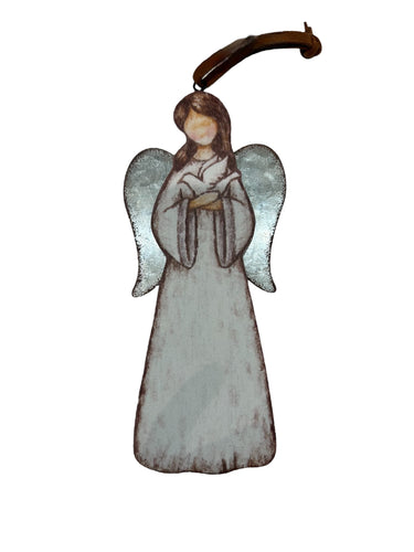 Wooden Angel Ornament