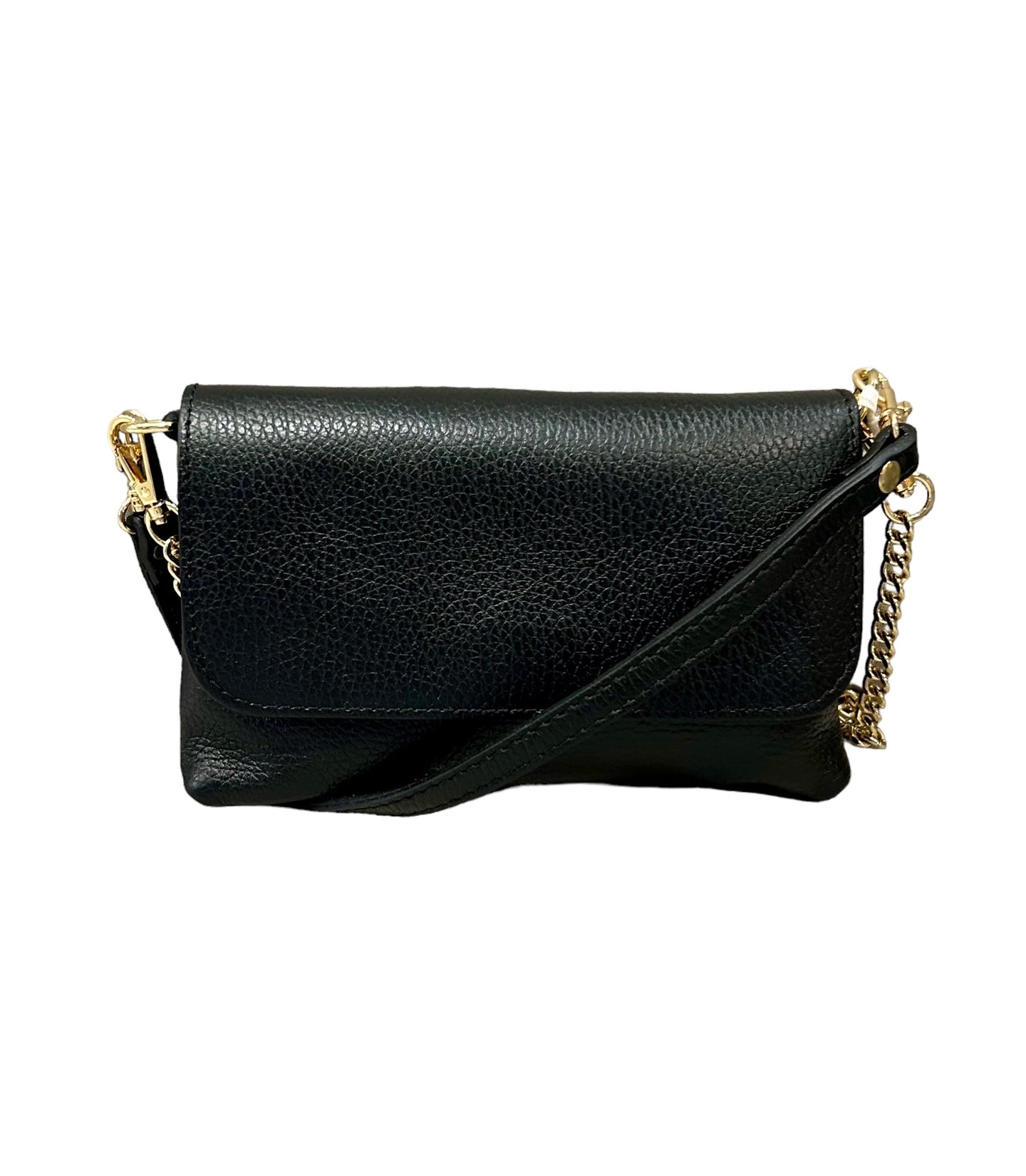 German Fuentes Mini Leather Baguette (black)