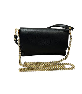 German Fuentes Mini Leather Baguette (black)