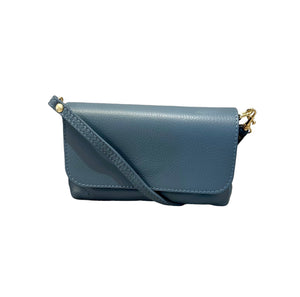 German Fuentes Mini Leather Baguette (blue)