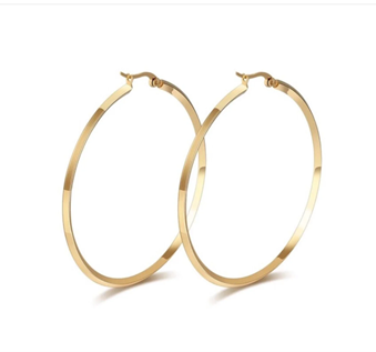 Oversized Hoop Earrings (Gold and Silver)