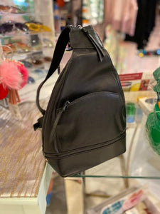 Genuine Leather Smart Versatile Backpack & Shoulder Sack Combo