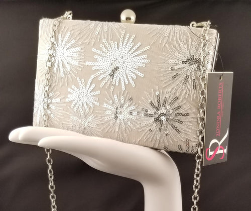 Sondra Roberts Starburst Sequin Clutch