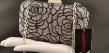 Load image into Gallery viewer, Sondra Roberts Floral Metallic Clutch