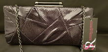 Load image into Gallery viewer, Sondra Roberts Faux Snake Clutch