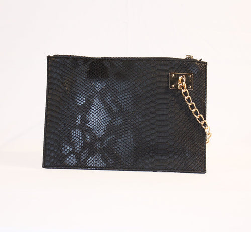 Sondra Roberts Black Nappa Wristlet
