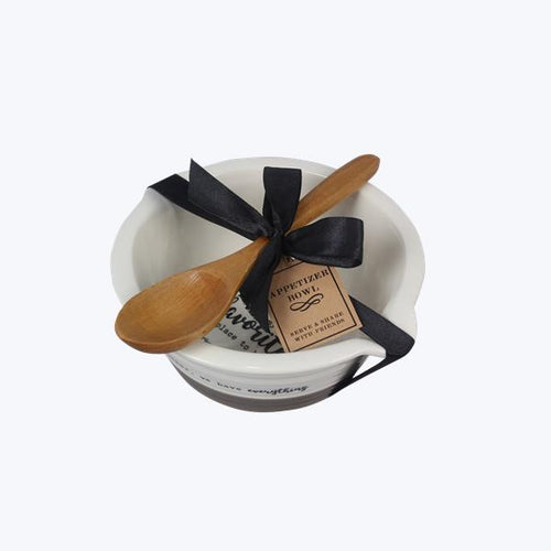 Friends Gather Bowl & Spoon Set