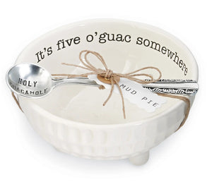 "It's five o'guac somewhere" Guacamole Dip Cup Set