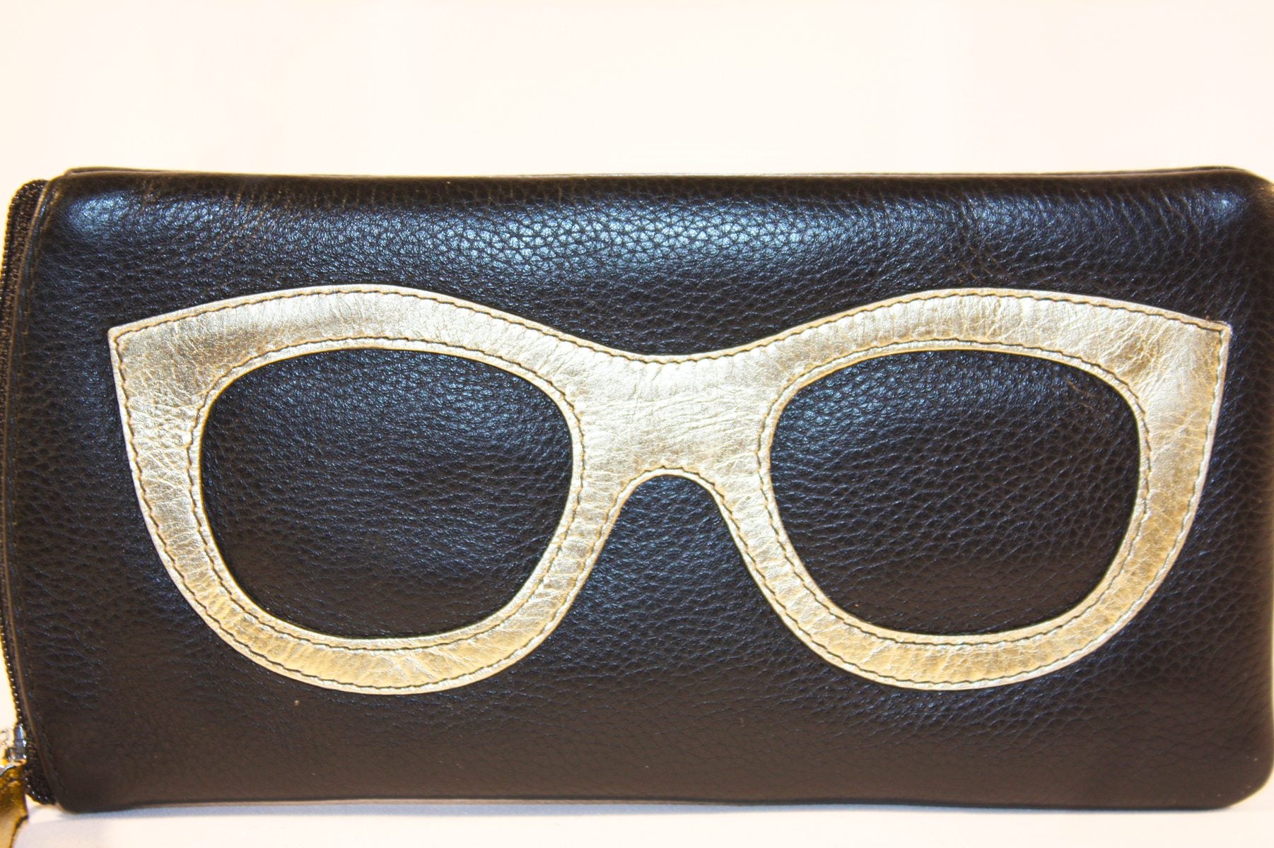 Leather Sunglasses Case - Black