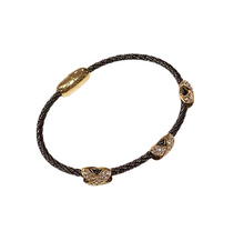 Load image into Gallery viewer, Twisted Cable X Bracelet - Charcoal