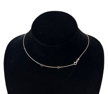 Load image into Gallery viewer, Mini Cross Station Necklace - Silver Finish