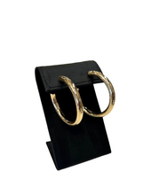 Load image into Gallery viewer, Gold Finish Hoop Earrings (large)