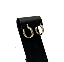 Load image into Gallery viewer, Gold Finish Hoop Earrings (small)